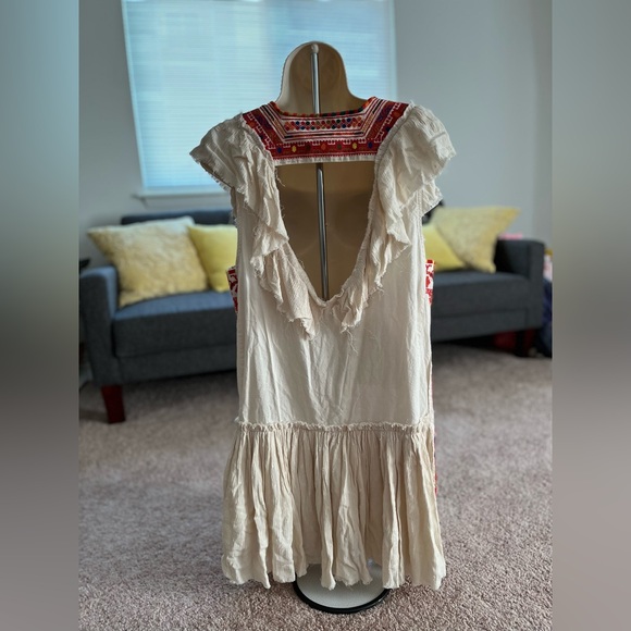 Free People Day Glow Boho Embroidered Dress - Picture 2 of 8